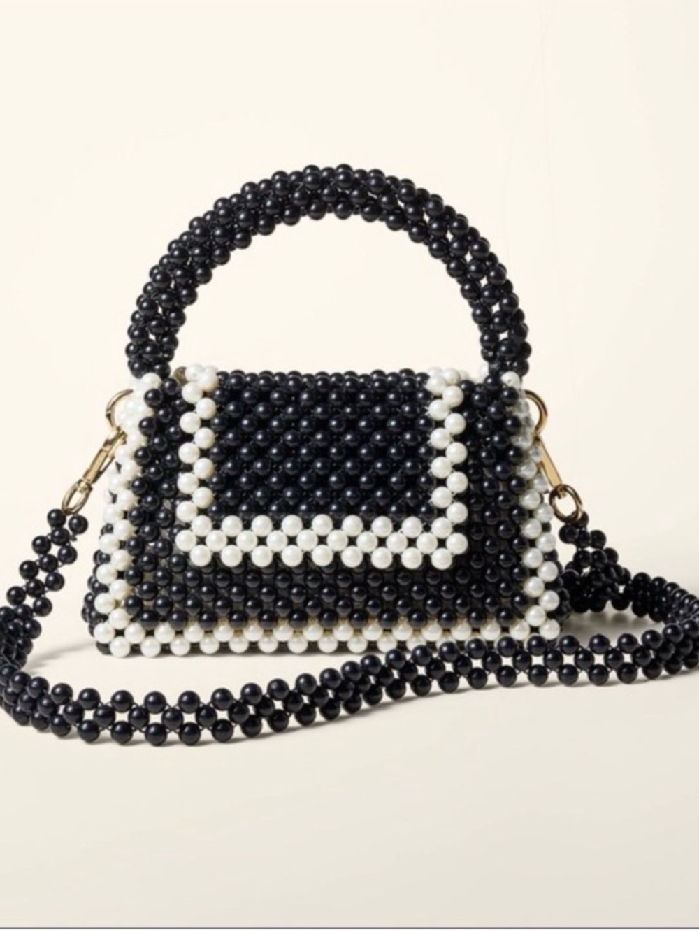 Kate Spade x Target Colorblock Back and White Beaded Crossbody Bag